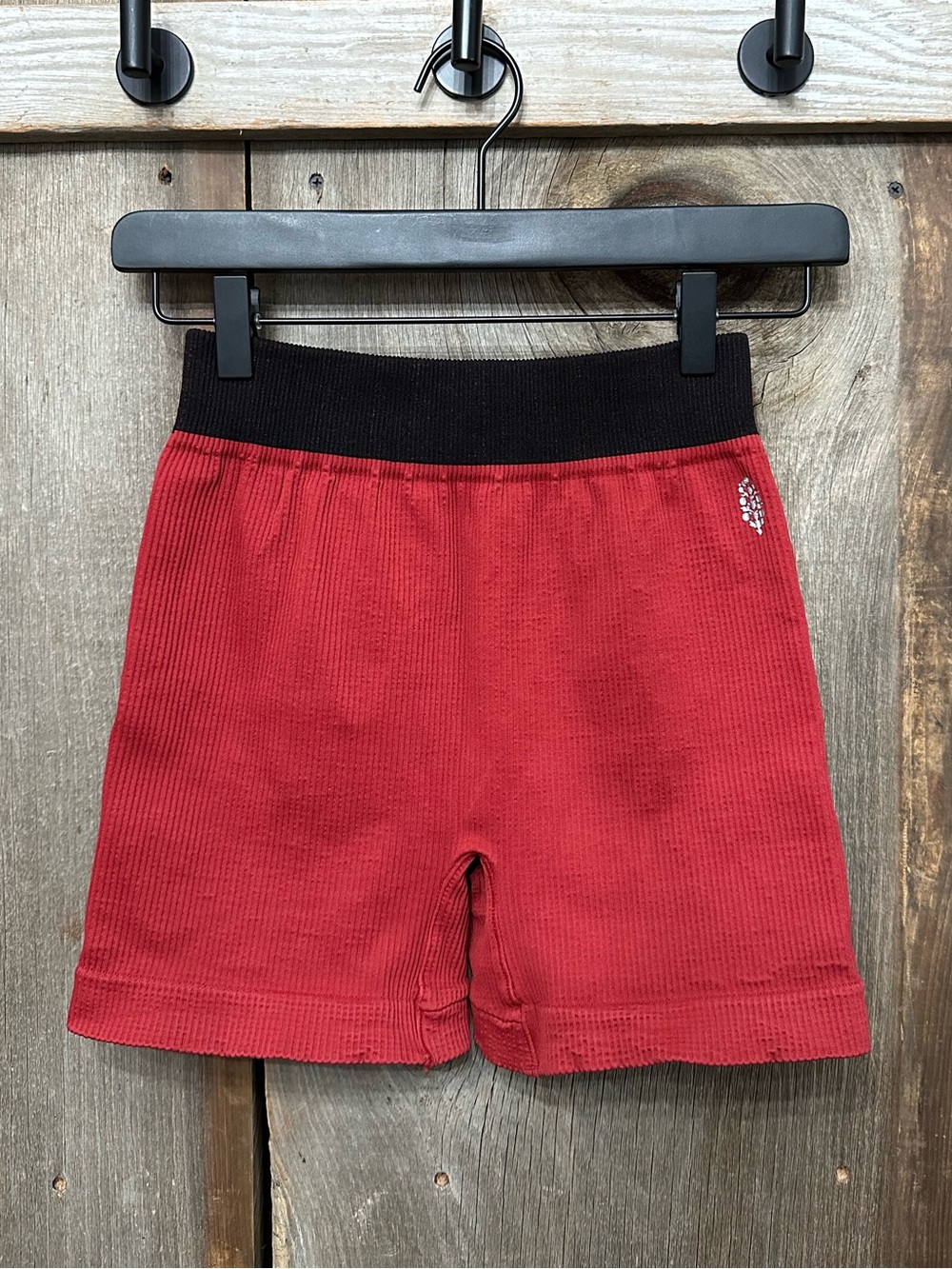 NWOT Free People FP Movement Seamless Shorts in Red Grape Size M/L